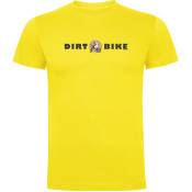 Kruskis Dirt Bike Short Sleeve T-shirt Jaune L Homme