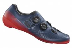 Paire de chaussures route shimano rc702 bleu rouge