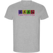Kruskis Happy Pedal Dancing Eco Short Sleeve T-shirt Gris XL Homme