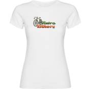 Kruskis Retro Bikers Short Sleeve T-shirt Blanc XL Femme