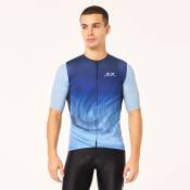 Oakley Apparel Endurance Dazzle Camo Short Sleeve Jersey Bleu XL Homme