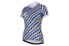 Maillot cycliste manches courtes pour femme multicolore 8andcounting