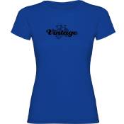 Kruskis Vintage Short Sleeve T-shirt Bleu M Femme