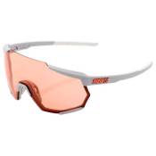 100percent Racetrap Sunglasses Gris Hiper Coral/CAT1 + Clear/CAT0