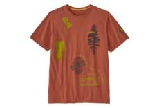 T shirt unisexe patagonia pyrophytes organic orange