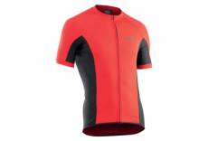 Maillot mc northwave force zip rouge