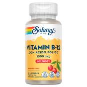 Solaray Vitamin B-12+folic Acid 1000mcgr 90 Units Blanc