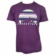 Jeanstrack Fir Short Sleeve T-shirt Violet L Homme