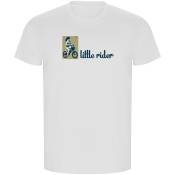 Kruskis Little Rider Eco Short Sleeve T-shirt Blanc XL Homme