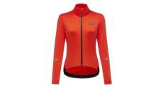 Maillot manches longues femme gore wear progress thermo orange
