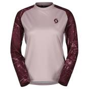 Scott Trail Storm Long Sleeve Jersey Rouge,Rose M Homme
