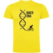 Kruskis Biker Dna Short Sleeve T-shirt Jaune XL Homme