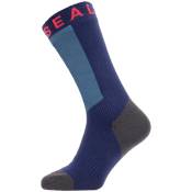 Sealskinz Warm Weather Hydrostop Wp Mid Socks Bleu EU 36-38 Homme