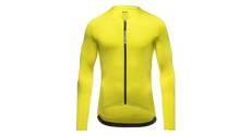 Maillot manches longues gore wear spinshift neon jaune