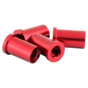 Msc Alu Chainring Bolt Nut For 1 Or 2 Rings+bash Guard Rouge 4 Units