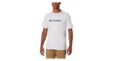 T shirt manches courtes columbia csc basic logo blanc homme