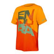 Endura Singletrack Core Ii Short Sleeve T-shirt Orange 7-8 Years Garçon