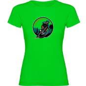 Kruskis Downhill Rider Short Sleeve T-shirt Vert 2XL Femme