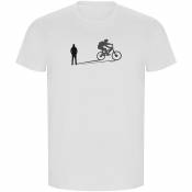 Kruskis Shadow Mtb Eco Short Sleeve T-shirt Blanc M Homme