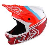 Troy Lee Designs D3 Fiberlite Downhill Helmet Rouge,Blanc,Bleu L
