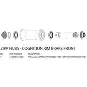 Zipp End Caps For Cognition Front Hubs Noir