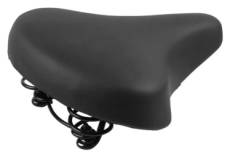 Selle de velo universelle noire avec suspension confortable unisexe