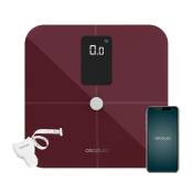 Cecotec Bathroom Scale Surface Precision 10400 Smart Healthy Vision Garnet Rouge