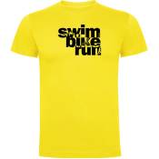 Kruskis Word Triathlon Short Sleeve T-shirt Jaune 2XL Homme