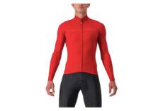 Maillot manches longues castelli pro thermal mid rouge