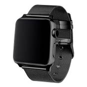 Cool Metal Apple Watch 42/44/45 Mm Strap Noir