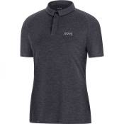 Gore® Wear Signature Short Sleeve Polo Shirt Noir S Femme