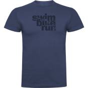 Kruskis Word Triathlon Short Sleeve T-shirt Bleu M Homme