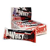 Nutrisport Whey 12 Units Chocolate Energy Bars Box Noir