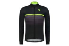 Maillot manches longues velo rogelli hero ll homme jaune noir