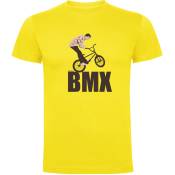 Kruskis Trick Short Sleeve T-shirt Jaune XL Homme