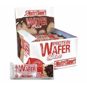 Nutrisport Protein Wafer 13g 15 Units Chocolate Energy Bars Box Blanc