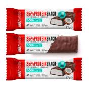 Just Loading 25% Protein 27 Gr Protein Bars Box Coconut&black Chocolate 12 Units Rouge