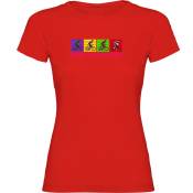 Kruskis Happy Pedal Dancing Short Sleeve T-shirt Rouge XL Femme