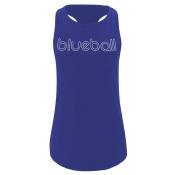 Blueball Sport Slim Racerback Sleeveless T-shirt Bleu M Femme