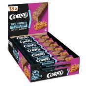 Corny Protein Box Chocolate Bars And Cookies With 30% Protein And No Added Sugars 50g 18 Units Rose