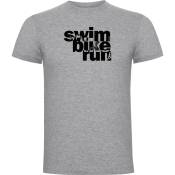 Kruskis Word Triathlon Short Sleeve T-shirt Gris XL Homme