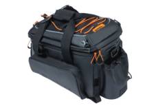 Sacoche de porte bagage basil miles tarpaulin trunkbag xl pro 36l noir orange