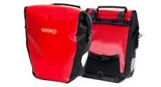Paire de sacoches de porte bagage ortlieb sport roller city 25 l rouge noir