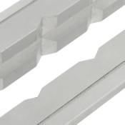 Var Set Of 2 Aluminium Jaws For Bench Vise Workstand Gris 150 mm