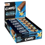 Corny Box Protein Bars With Vanilla Covered In Chocolate With 30% Protein And No Added Sugars 50g 18 Units Clair