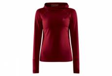 Sweat a capuche craft adv charge rouge femme