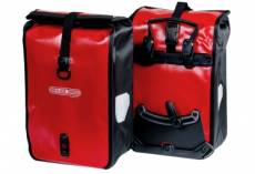 Paire de sacoches de porte bagage ortlieb sport roller classic quick lock2 1 25 l rouge noir