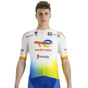 Sportful Total Energies Team Short Sleeve Jersey Blanc S Homme