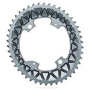 Absolute Black Oval 110x5 2x For Sram Chainring Argenté 52t
