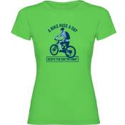 Kruskis Keep The Doctor Away Short Sleeve T-shirt Vert 2XL Femme